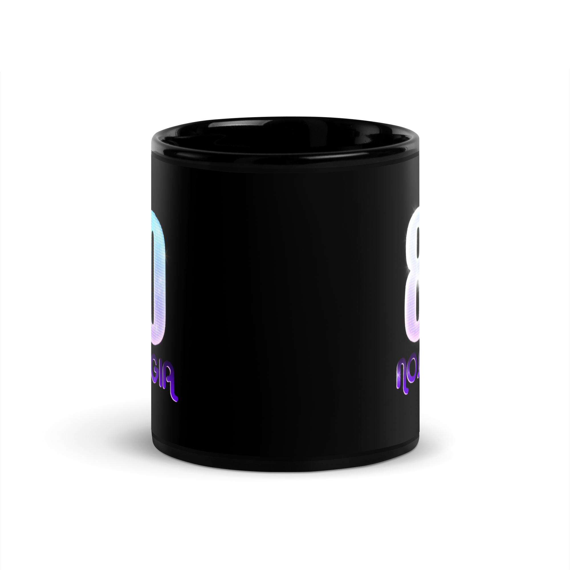 80 NOSTALGIA | Tazza nera lucida - immagine 3