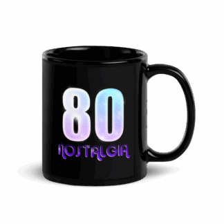 80 NOSTALGIA | Tazza nera lucida