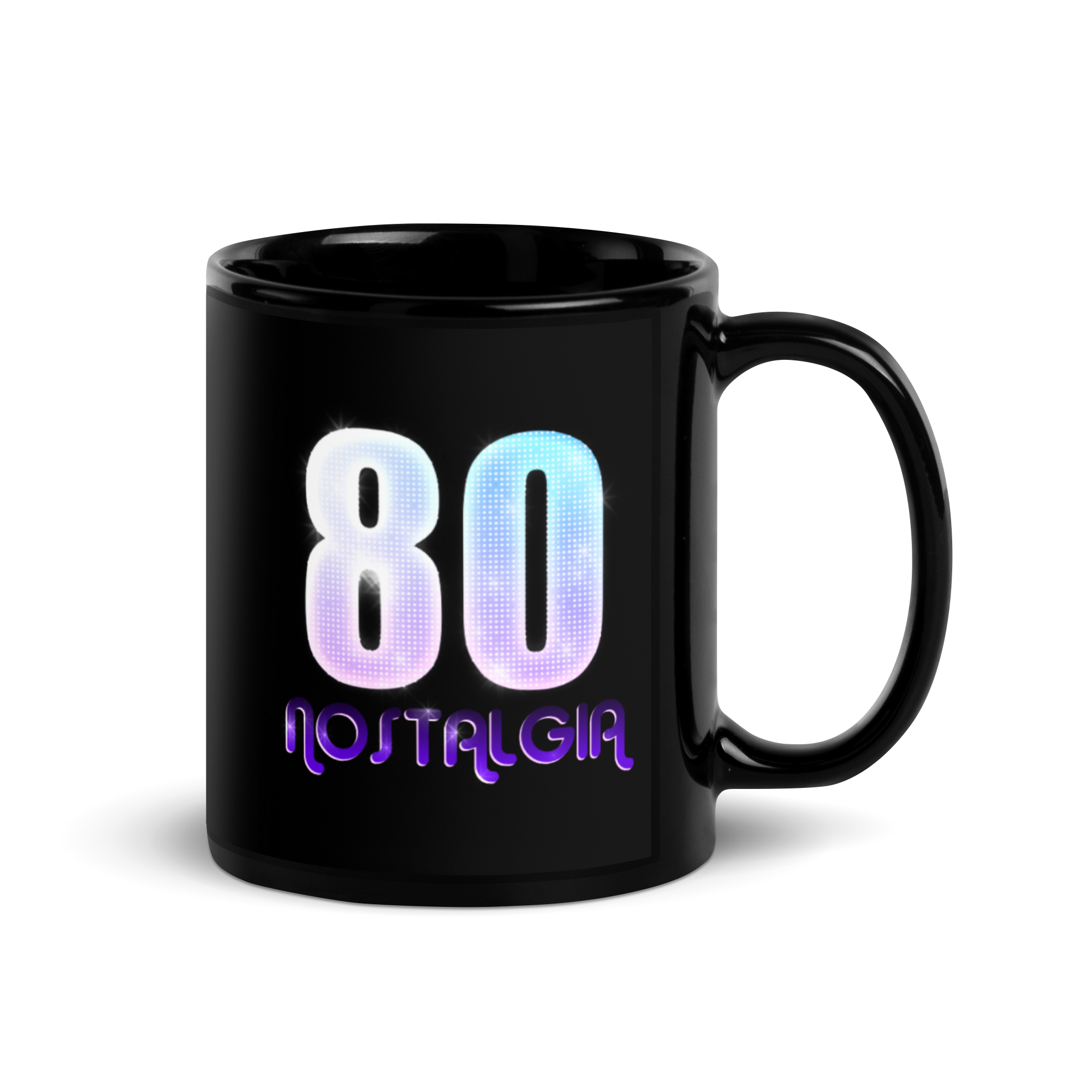 80 NOSTALGIA | Tazza nera lucida