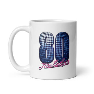 80 NOSTALGIA "Anniversary Edition" | Tazza bianca lucida