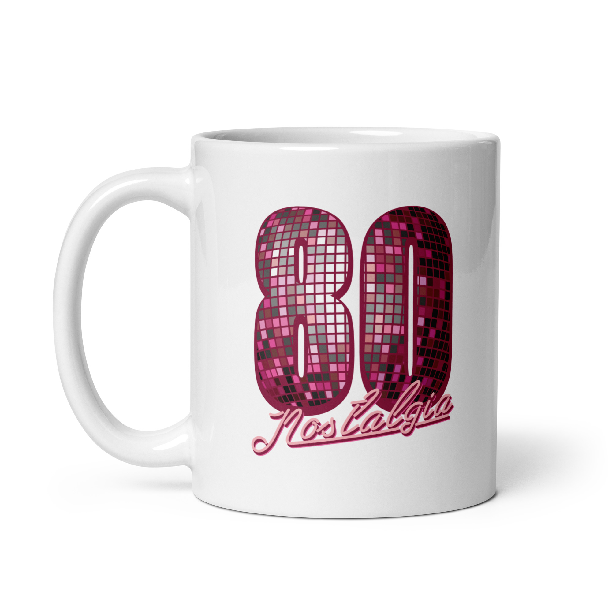 80 NOSTALGIA “Anniversary Edition” | Tazza bianca lucida - immagine 2