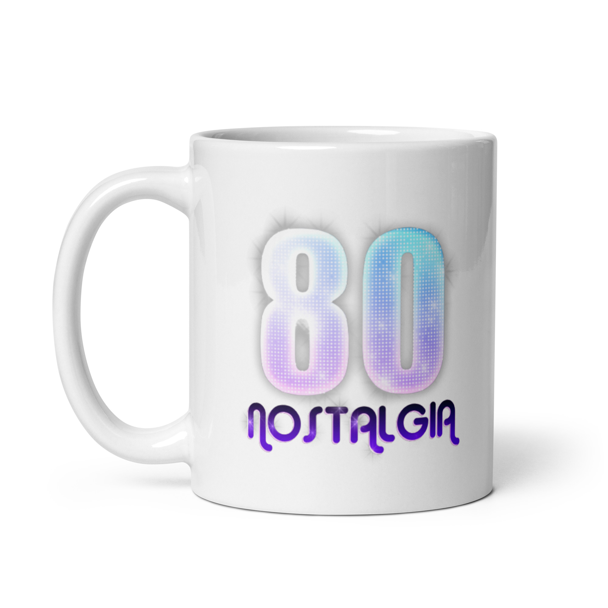 80 NOSTALGIA | Tazza bianca lucida - immagine 2