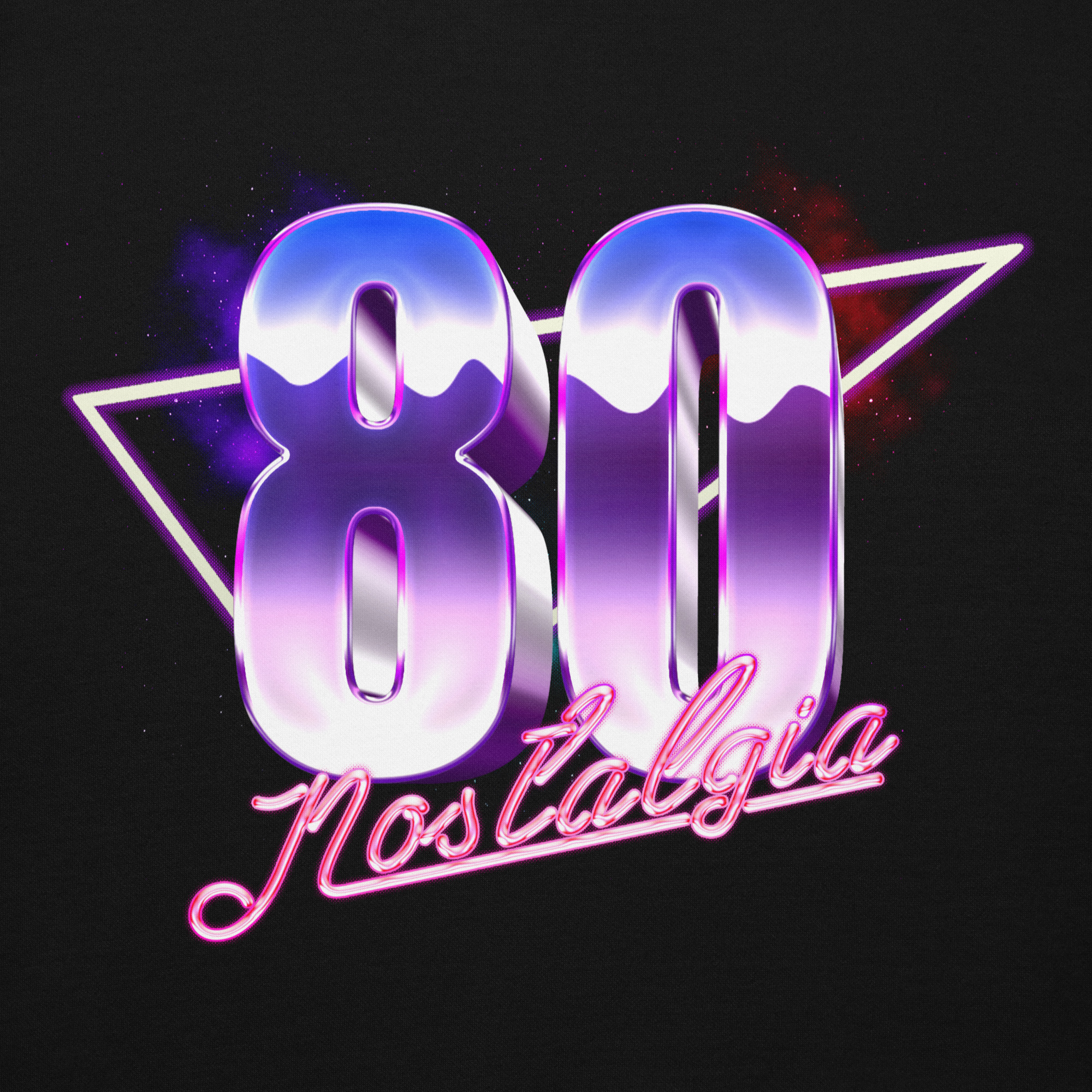 80 Nostalgia Galaxy | Felpa con cappuccio unisex - immagine 4