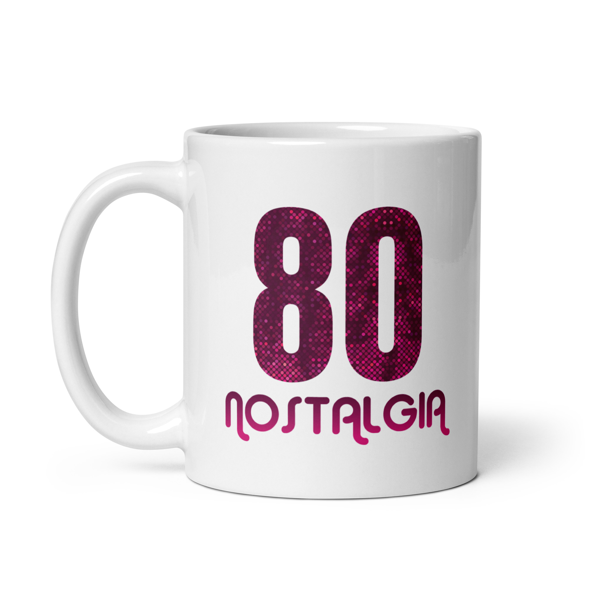 80 Nostalgia Tazza bianca lucida - immagine 3